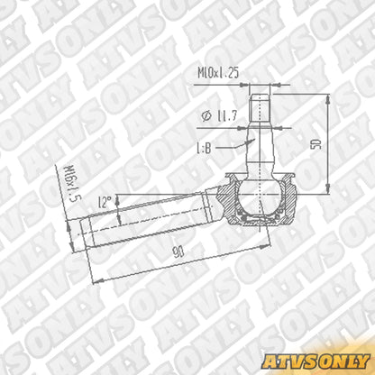 A-Arm Ball Joint (Laeger/JB/JD/Houser - Upper) for Yamaha aftermarket A-Arm Applications