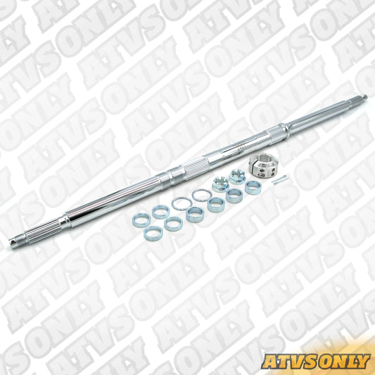 Axles - Silver Tech Axle 2+2” for Yamaha Banshee 3+3" for Blaster 2003 / Raptor 600 Applications