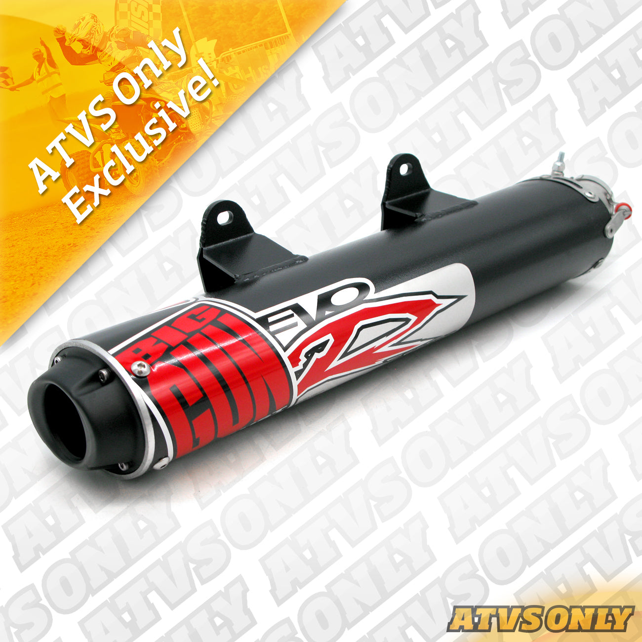 Exhaust – EVO R Slip-On Silencer in Black for CanAm DS450 ATVS ONLY EXCLUSIVE