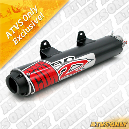 Exhaust – EVO R Slip-On Silencer in Black for Yamaha Applications ATVS ONLY EXCLUSIVE