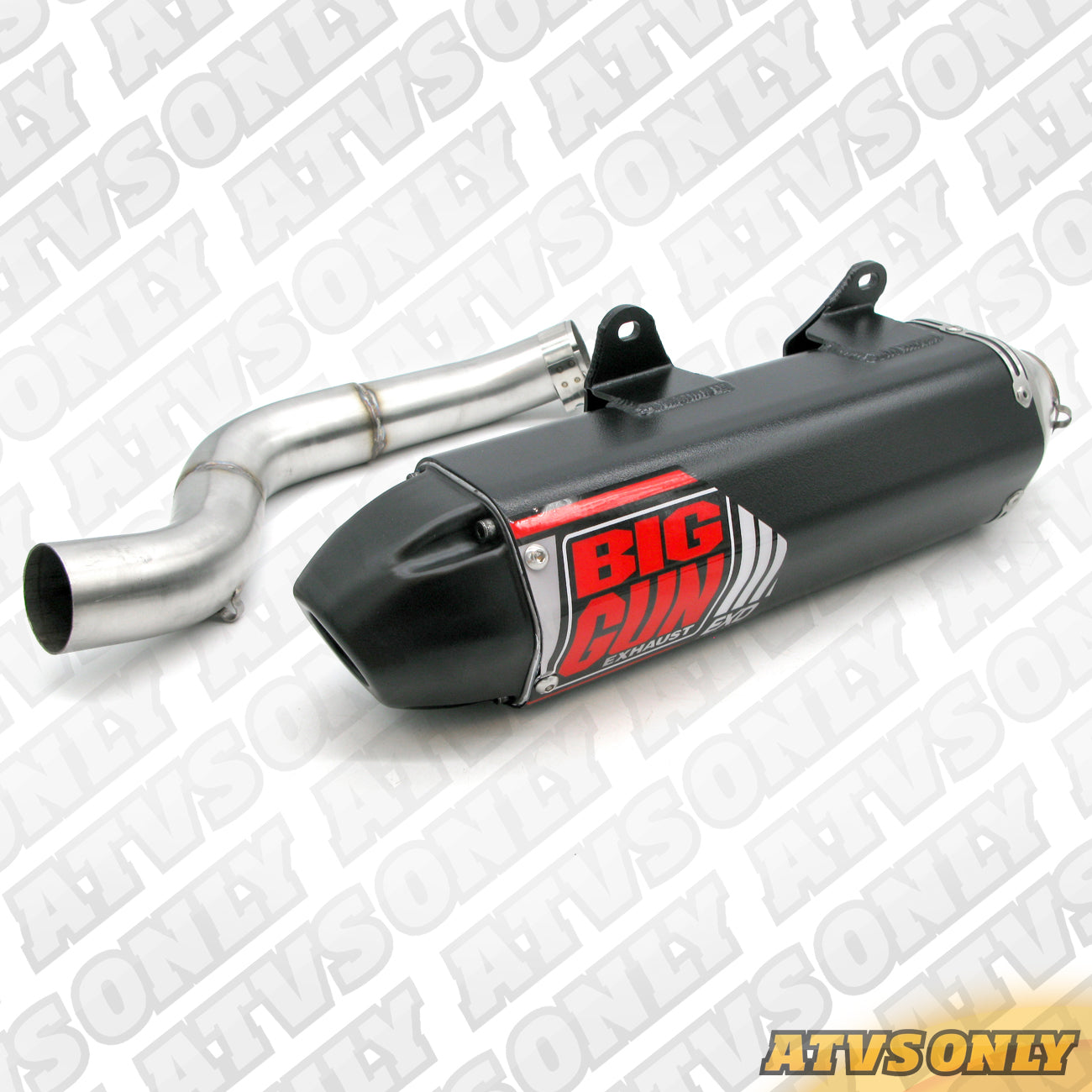 Exhaust – EXO Slip-On Silencer in Black for Suzuki/Yamaha Applications ATVS ONLY EXCLUSIVE