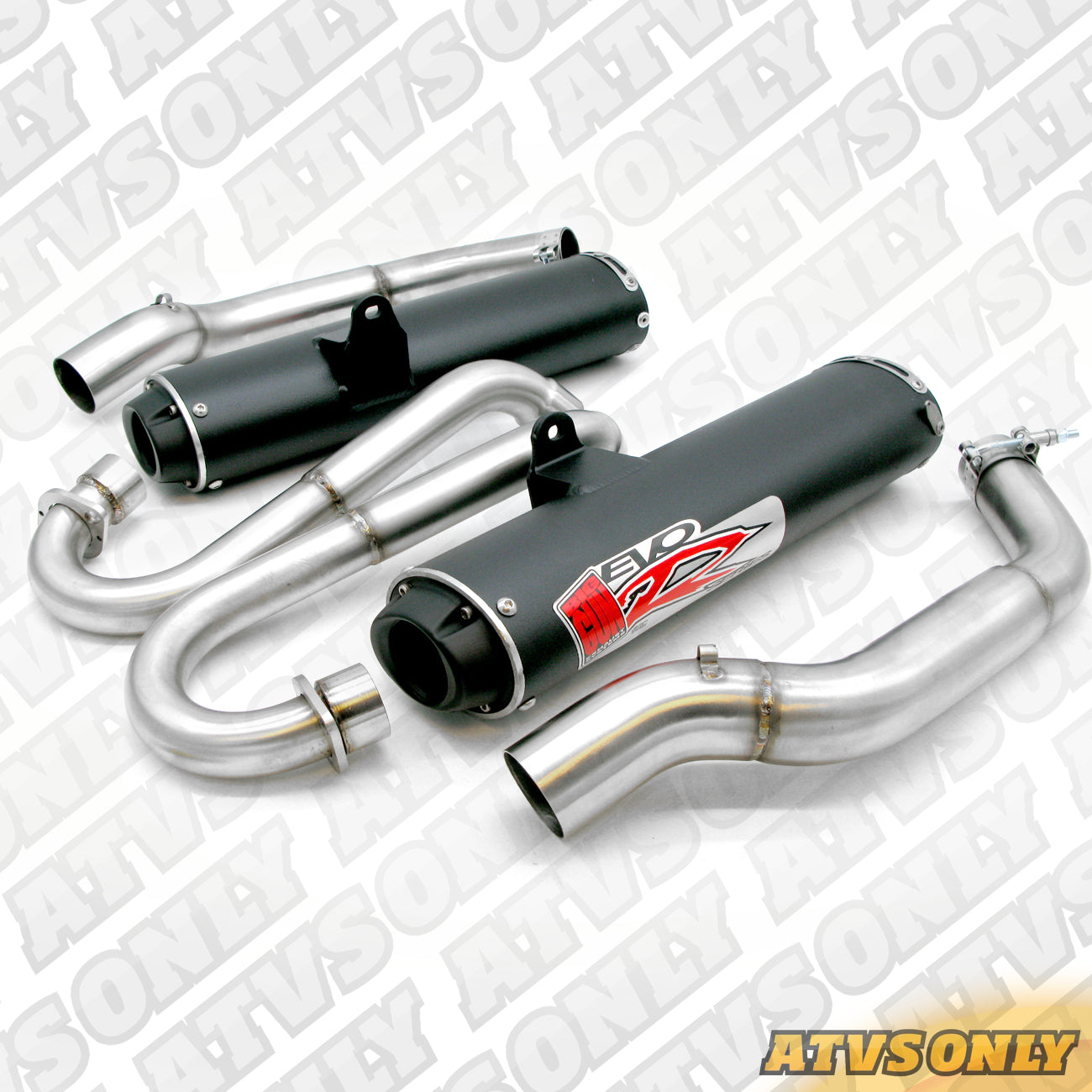 Exhaust – EVO R Full Exhaust Twin System for Yamaha Raptor 700 in Black