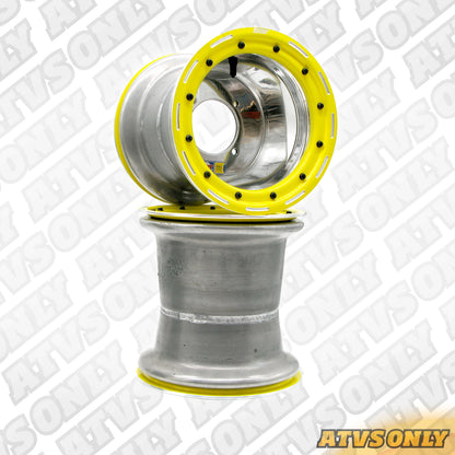 Wheels – Ultimate Yellow Beadlock 10” Polished Pair